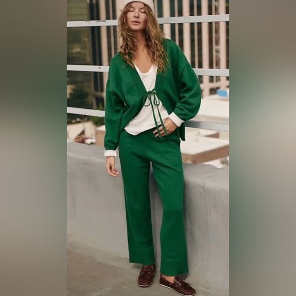 NWOT Free People Beach Solar Cardigan and Pant Set size Small